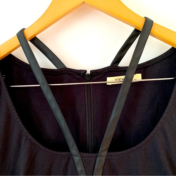 Statement dress with leather detail, Zapelle/eShakti - Picture 5 of 7